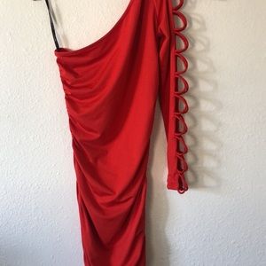 One shoulder dress